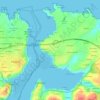 Mapa topográfico Granda, altitude, relevo