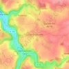 Mapa topográfico Le Petit Veauville, altitude, relevo