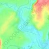 Mapa topográfico Cusey, altitude, relevo