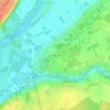 Mapa topográfico La Rue des Noels, altitude, relevo