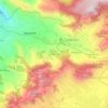 Mapa topográfico Las Peñuelas, altitude, relevo