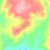 Mapa topográfico Barbosilândia, altitude, relevo