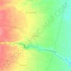 Mapa topográfico Belotan, altitude, relevo