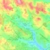 Mapa topográfico Les Moulins Hauts, altitude, relevo