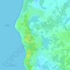 Mapa topográfico Domino, altitude, relevo