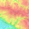 Mapa topográfico Therbé, altitude, relevo