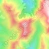 Mapa topográfico Punta alla Vetta, altitude, relevo