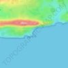 Mapa topográfico Mupe Bay, altitude, relevo
