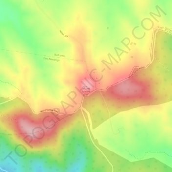 Mapa topográfico Mount Marble Top, altitude, relevo