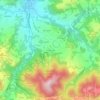 Mapa topográfico Ca' di Rosino, altitude, relevo