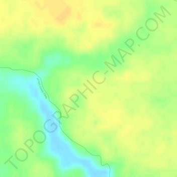Mapa topográfico Simon, altitude, relevo