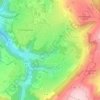 Mapa topográfico Auf der Wolfskaul, altitude, relevo