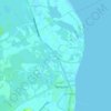 Mapa topográfico Calogcog, altitude, relevo