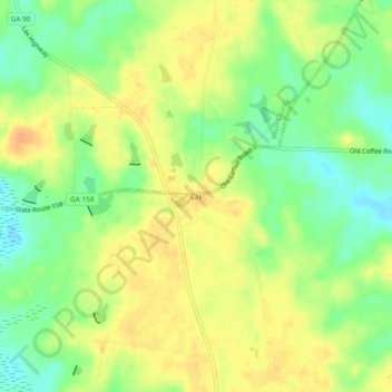 Mapa topográfico Lax, altitude, relevo