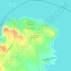 Mapa topográfico Sherwood Shores, altitude, relevo