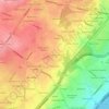 Mapa topográfico Ardencroft, altitude, relevo