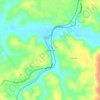 Mapa topográfico Glenmary, altitude, relevo