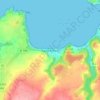 Mapa topográfico Saint-Efflam, altitude, relevo