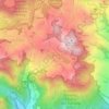Mapa topográfico Sembungan, altitude, relevo
