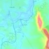 Mapa topográfico Água Verde, altitude, relevo