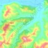Mapa topográfico Vallegioliti, altitude, relevo