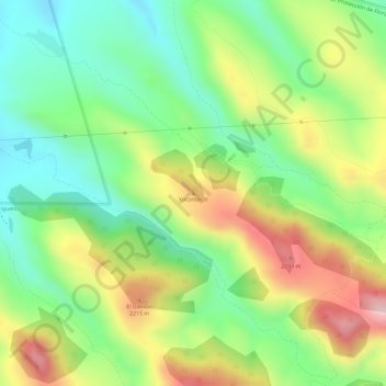 Mapa topográfico Xoconoxtle, altitude, relevo