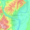 Mapa topográfico Blagoveshchensk, altitude, relevo