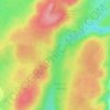 Mapa topográfico Tribes, altitude, relevo