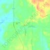 Mapa topográfico Ogema, altitude, relevo