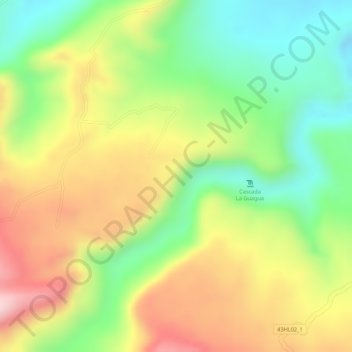 Mapa topográfico Buenos Aires, altitude, relevo