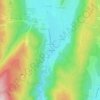 Mapa topográfico Les Arcelles, altitude, relevo