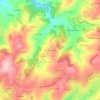 Mapa topográfico La Petite Fayolle, altitude, relevo