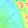 Mapa topográfico تندحة, altitude, relevo