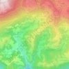 Mapa topográfico Conco, altitude, relevo