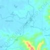 Mapa topográfico Canuto, altitude, relevo