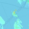 Mapa topográfico Pulau Karimun Besar, altitude, relevo