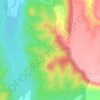 Mapa topográfico Valdeborrachos, altitude, relevo
