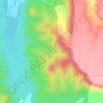 Mapa topográfico Valdeborrachos, altitude, relevo