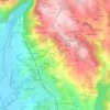 Mapa topográfico Bardoux, altitude, relevo