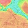 Mapa topográfico Grigny, altitude, relevo