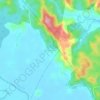 Mapa topográfico Divisoria, altitude, relevo