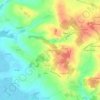 Mapa topográfico Les Praveaux, altitude, relevo