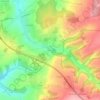 Mapa topográfico La Coudre, altitude, relevo