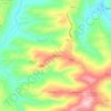 Mapa topográfico Crocifisso, altitude, relevo
