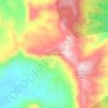 Mapa topográfico Kute Meriem, altitude, relevo