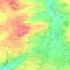 Mapa topográfico Kerscao, altitude, relevo