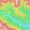 Mapa topográfico Le Monteil, altitude, relevo
