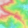 Mapa topográfico Pesade de l'âne, altitude, relevo
