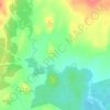 Mapa topográfico Belgaverie, altitude, relevo