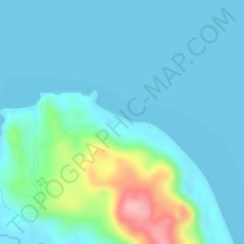 Mapa topográfico Pozo Robo, altitude, relevo